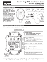 BAPI -BOX-IP66 Standard Range ZPM Zone Pressure Sensor in a BAPI-Box Enclosure User manual