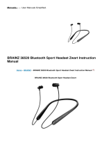 Brainz 38520 Bluetooth Sport Headset Zwart User manual