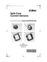 E-Mon 62-0384 Split-Core Current Sensors User manual