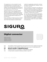 SIGURO SGR-HC-P200W User manual