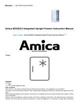 Amica BZ2263/2 Integrated Upright Freezer User manual