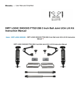 DIRT LOGIC SHOCKS FTS21298 3 Inch Ball Joint UCA Lift Kit User manual