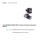 Vetus BOWB150 BOW PRO ‘B’ Series Thrusters User manual