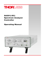 THORLABS SA201 User manual