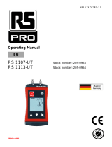 RS PRO 1107-UT User manual