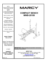 Marcy MWB-20100 User manual