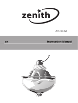 Zenith ZRS4584W User manual