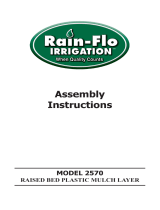 Rain-Flo Irrigation 2570 Raised Bed Plastic Mulch Layer User manual