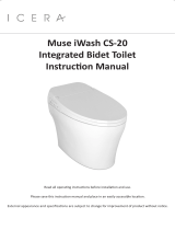 Icera Muse iWash CS-20 Integrated Bidet Toilet User manual