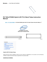 PLT SOLUTIONS Hybrid LED T8 U Bend Tubes User manual