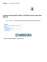 ARMATURA Hexa Quadro 3529-411-00 Bath Faucet User manual