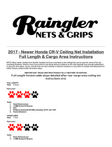 Raingler 2017 – Newer Honda CR-V Ceiling Net User manual