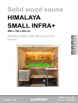 Sentiotec 1-052-962 Solid Wood Sauna User manual