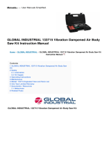 Global Industrial 133715 Vibration Dampened Air Body Saw Kit User manual