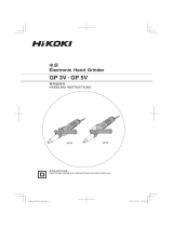 Hikoki GP 3V Electronic Hand Grinder User manual