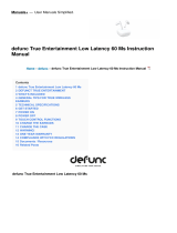 defunc True Entertainment Low Latency 60 Ms User manual