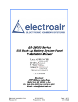electroair EA-26000 Series EIS Back-up Battery System Panel User manual