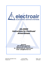 electroair EA-23000 Ignition-Starter Switch Panel User manual