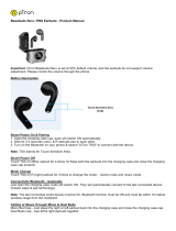 pTron Bassbuds Revv TWS Earbuds User manual