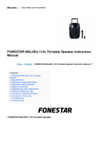 Fonestar MALIBU-110L Portable Speaker User manual