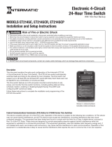 Intermatic ET2145CP Electronic 4-Circuit 24-Hour Time Switch User manual