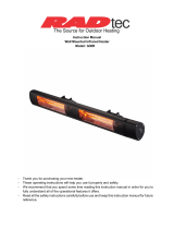 RADtecG30R Wall Mounted Infrared Heater