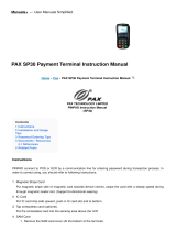PAX SP30 Payment Terminal User manual