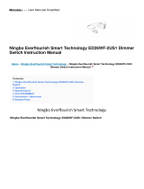 Ningbo Everflourish Smart Technology ED26WF-2US1 Dimmer Switch User manual