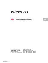 Thitronik WiPro III Sprinter 100753 Can-Bus Wireless Home Security Alarm System User manual