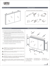 iSTYLE HOME AMC 30 Inch Aluminum Medicine Cabinet User manual