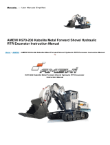 Amewi K970-200 Kabolite Metal Forward Shovel Hydraulic RTR Excavator User manual
