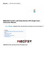 Miboxer FUT021 LED Strip Dimmer Wifi Single Color User manual