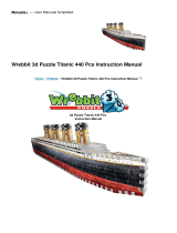 Wrebbit 3d Puzzle Titanic 440 Pcs User manual