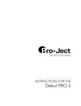 Pro-Ject Debut PRO S Audio Systems User manual