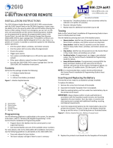 2gig -KEY2-345 4 Button Keyfob Remote User manual