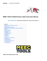 Meec tools022532 Router Table