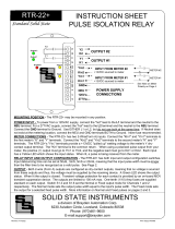 Solid State Instruments RTR-22 User manual