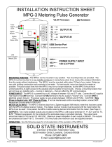 Solid State Instruments MPG-3 User manual