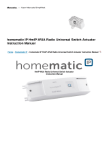 HomeMatic IP HmIP-WUA Radio Universal Switch Actuator User manual