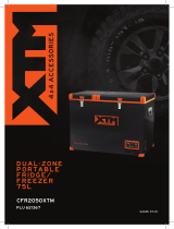 XTM CFR2050 75L Dual-Zone Portable Fridge Freezer User manual