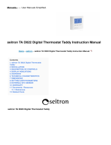 Seitron TA D022 Digital Thermostat Taddy User manual