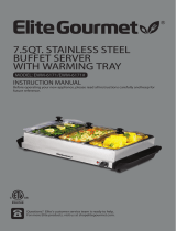 Elite Gourmet EWM-6171 7.5qt Stainless Steel Buffet Server User manual
