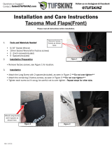 TUFSKINZ TAC055 Tacoma Mud Flaps User manual