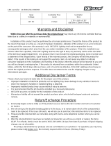 XKGLOW XK-ALPHA2022 LED Controller User manual