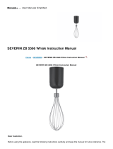 SEVERIN ZB 5566 Whisk User manual