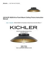 Kichler 38259 Kira Flush Mount Ceiling Fixture User manual