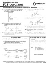 COMMAND ACCESS TECHNOLOGIES V23 Von Duprin User manual