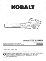 Kobalt KLB 1040B-03 Brushless Handheld Cordless Electric Blower User manual