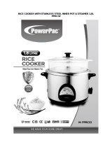 PowerPac PPRC32 Rice Cooker User manual