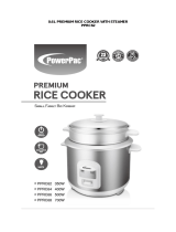 PowerPac PPRC62 Rice Cooker User manual